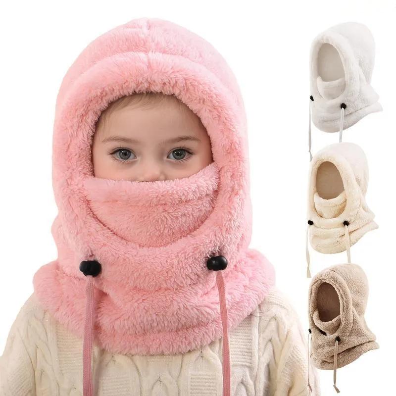 NESLEMY Winter Neck Warmer Hat - Windproof Thermal Kids & Adult Full Face Mask with Detachable Hood
